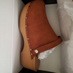 Lane Bryant Cognac Clogs